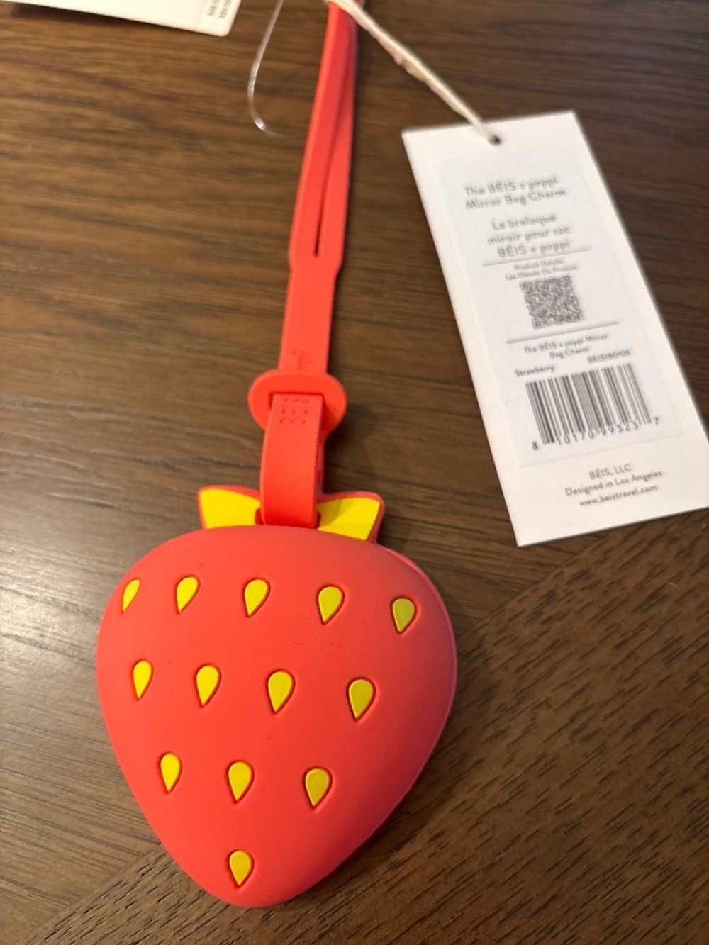 NWT BEIS X POPPI STRAWBERRY MIRROR CHARM ($28 MSRP)